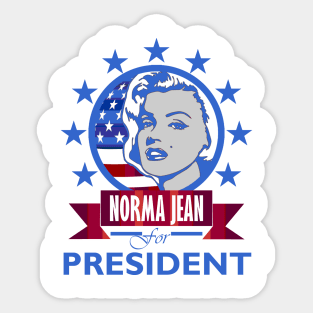 Norma Jean for President Sticker